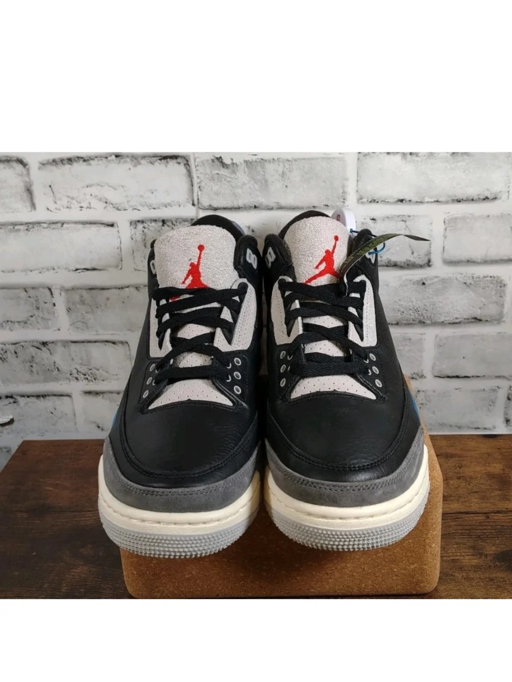 Nike Air Jordan 3 Retro OG ‘Rare Air’ Men’s 9.5 Leather Black Shoes IB8967-004